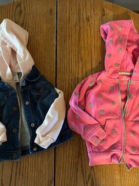 2 girls jackets (24 mo & 2t) like new